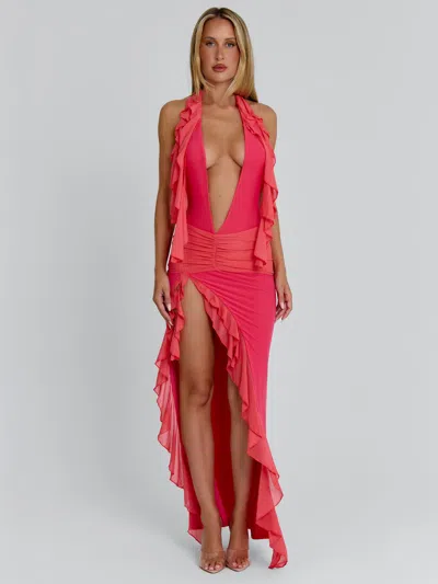 Outcast Janie Maxi Dress Coral