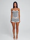 Outcast Junnie Short Black Gingham
