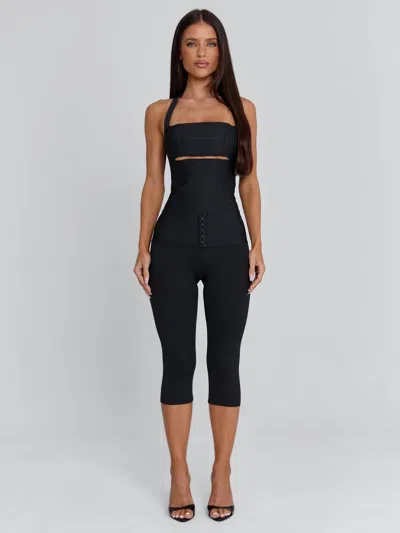 Outcast Karne Capri Jumpsuit Black