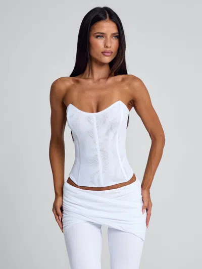 Outcast Lexari Corset Top White