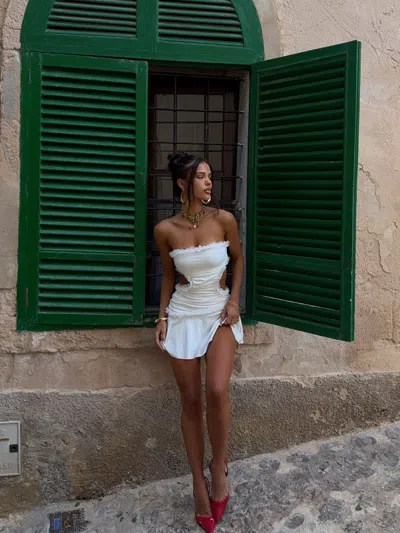 Outcast Liu Mini Dress Ivory