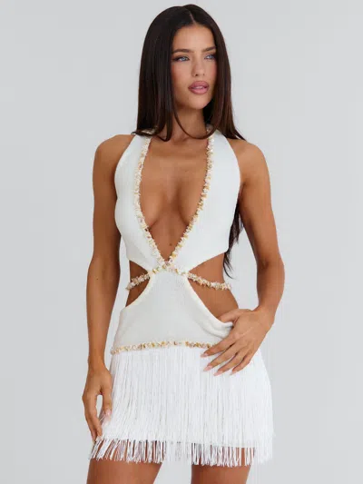Outcast Lores Mini Dress Ivory