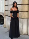 Outcast Lubela Maxi Skirt Black