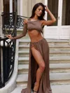 Outcast Luiza Maxi Skirt Brown In Brown