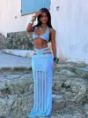 Outcast Lyrica Maxi Skirt Blue
