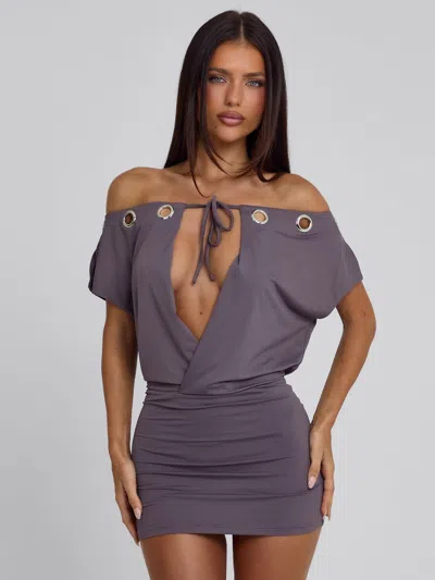Outcast Marcy Mini Dress Mauve