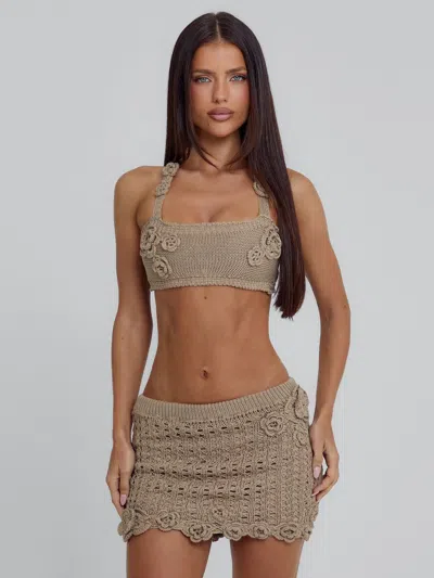 Outcast Mayal Top Taupe In Gray