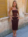 Outcast Melinae Midi Skirt Chocolate