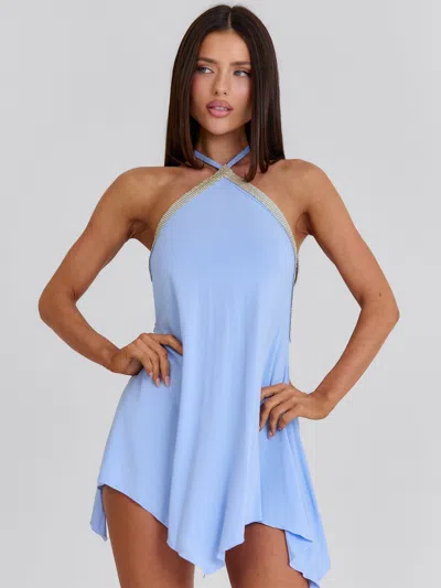 Outcast Milagros Mini Dress Blue