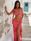 Outcast Millea Maxi Skirt Pina Colada In Red