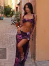 Outcast Millea Maxi Skirt Royal Orchid