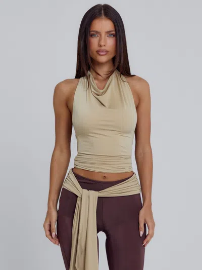 Outcast Minna Top Tan In Neutral
