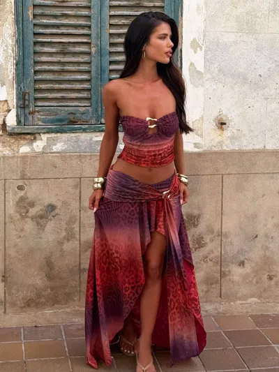 Outcast Mirri Maxi Skirt Soire In Multi