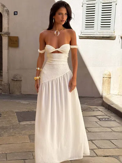 Outcast Muaii Maxi Dress Ivory