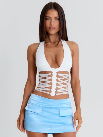 Outcast Nae Corset Top White