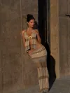Outcast Natasha Maxi Skirt Neutral