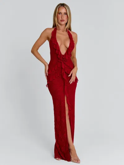 Outcast Novell Maxi Dress Red