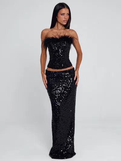 Outcast Nui Maxi Skirt Black