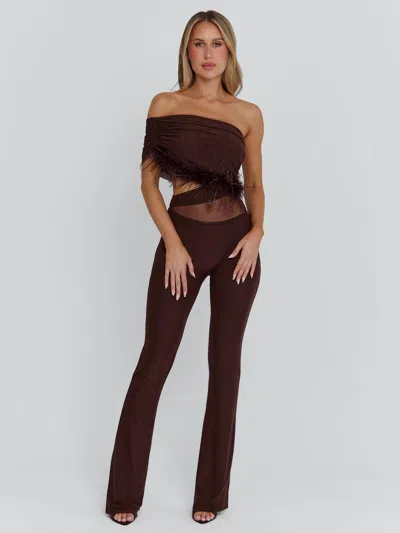 Outcast Omay Jumpsuit Chocolate In Brown
