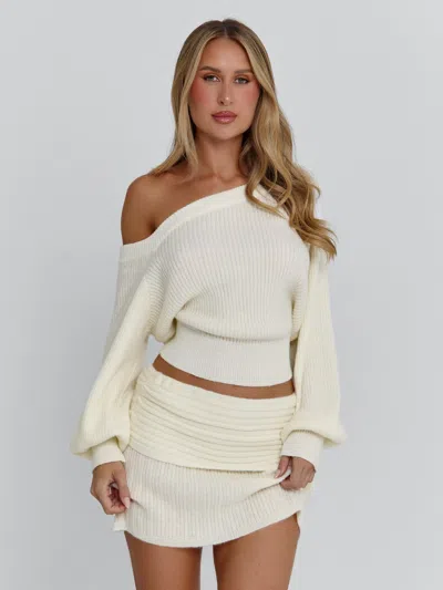 Outcast Orena Top Ivory In White