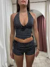 Outcast Piai Corset Top Polka Dot