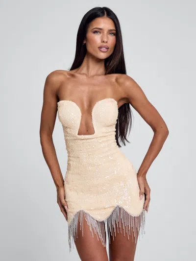 Outcast Remina Mini Dress Ivory