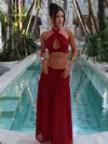 Outcast Roel Maxi Skirt Red