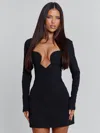 Outcast Rosa Mini Dress Black In Black