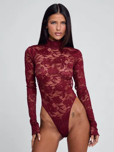 Outcast Roselle Bodysuit Wine