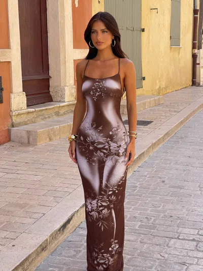 Outcast Rumii Maxi Dress Body Print