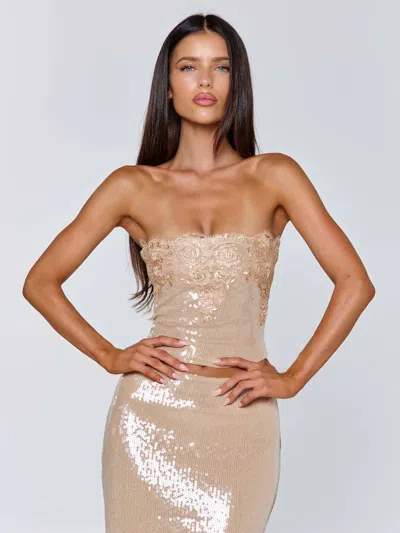 Outcast Saela Top Beige In Neutral