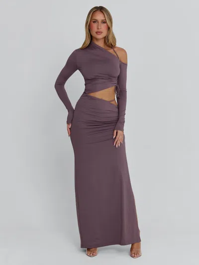 Outcast Seraya Maxi Dress Mauve In Purple