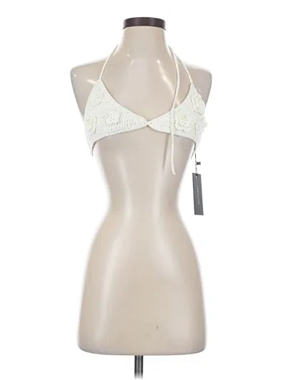 Outcast Sleeveless Top Ivory Halter Neckline Tops In White