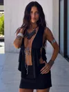 Outcast Sofie Crop Top Black