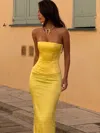 Outcast Sola Satin Corset Yellow