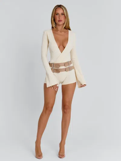 Outcast Sunnya Playsuit Cream