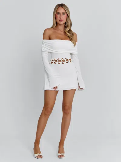 Outcast Sylvaine Mini Dress White