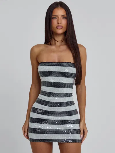 Outcast Tahira Mini Dress Black Stripe
