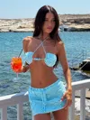 Outcast Tain Top Blue In Multi