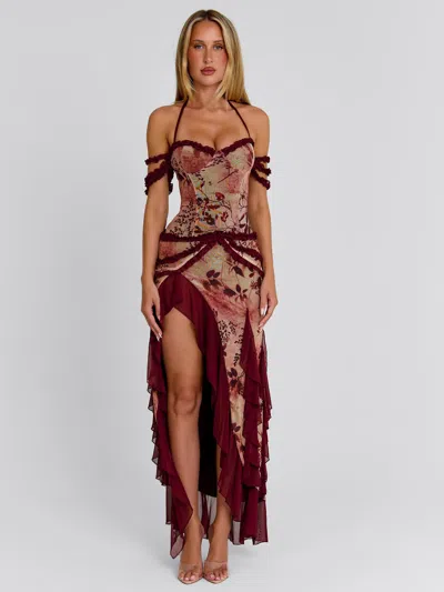 Outcast Talara Maxi Dress Emily In Brown