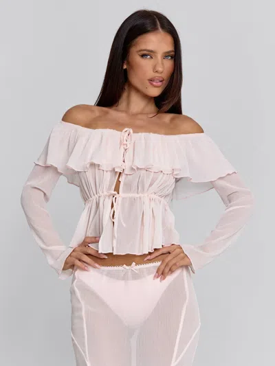 Outcast Taraya Top Pink In Neutral