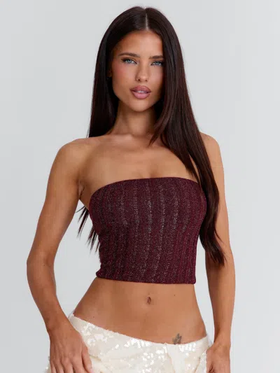 Outcast Theresa Top Burgundy