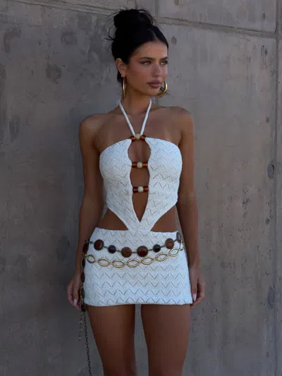 Outcast Tian Mini Dress Cream