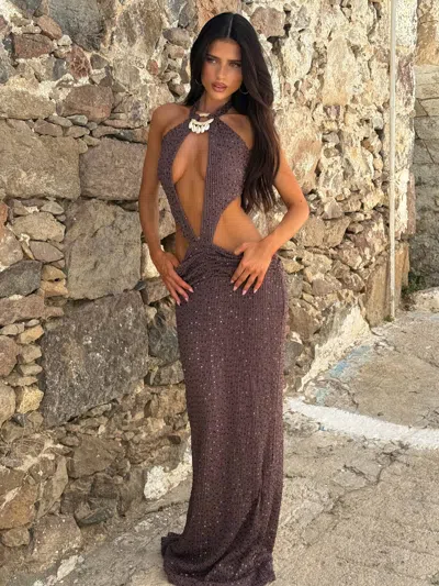 Outcast Ulani Maxi Dress Chocolate