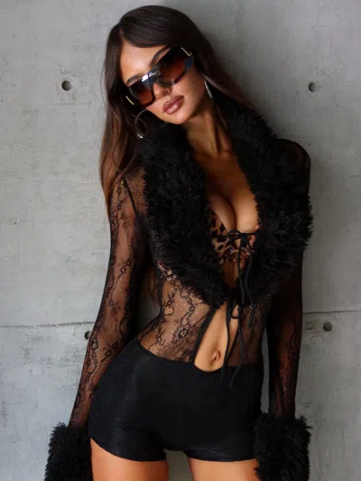 Outcast Vienne Playsuit Black