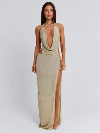 Outcast Yasmina Maxi Dress Gold