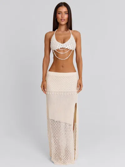 Outcast Zarielle Maxi Skirt Ivory