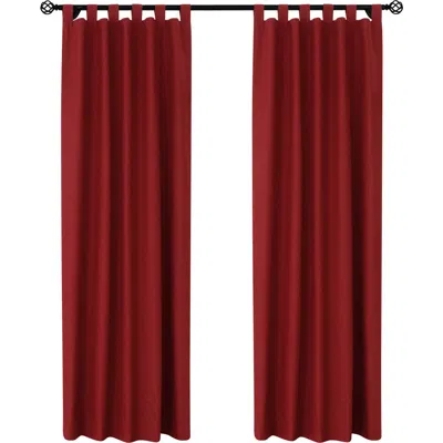 Outdoor Decor By Commonwealth Indoor Cotton Panel Curtain In Burgundy