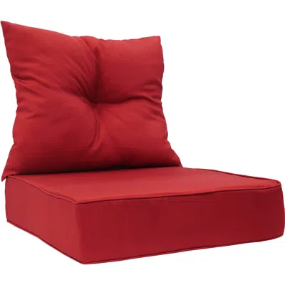 Outdoor Decor By Commonwealth Outdoor Deep High Back Seat Cushion In Red