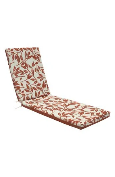 Outdoor Decor By Commonwealth Outdoor Lounge Seat Cushion In Red Ivory